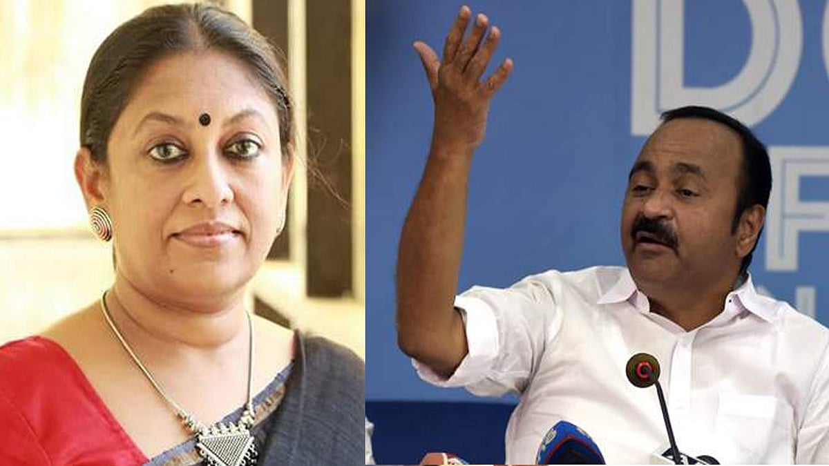 'ആര്‍എസ്എസുമായി കൈകോര്‍ത്ത സിപിഎമ്മിന്റെ ചരിത്രം എന്തേ എഴുത്തുകാരി മറന്നു'; കെ ആര്‍ മീരക്ക് മറുപടിയുമായി വിഡി സതീശന്‍