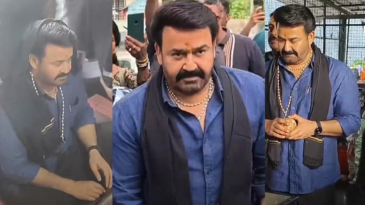 'എംപുരാൻ' റിലീസിന് മുൻപ് അയ്യനെ കാണാനെത്തി മോഹൻലാൽ 