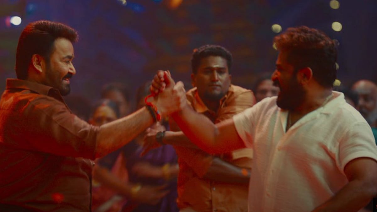'ആണ്ടവൻ ഇറങ്ങി വന്നാൽ തീയാട്ടം'; ഇത് ബെൻസ് ഷണ്മുഖന്റെ "കൊണ്ടാട്ടം", ലാലേട്ടനൊപ്പം ആടി തിമിർത്ത് തരുൺ മൂർത്തിയും