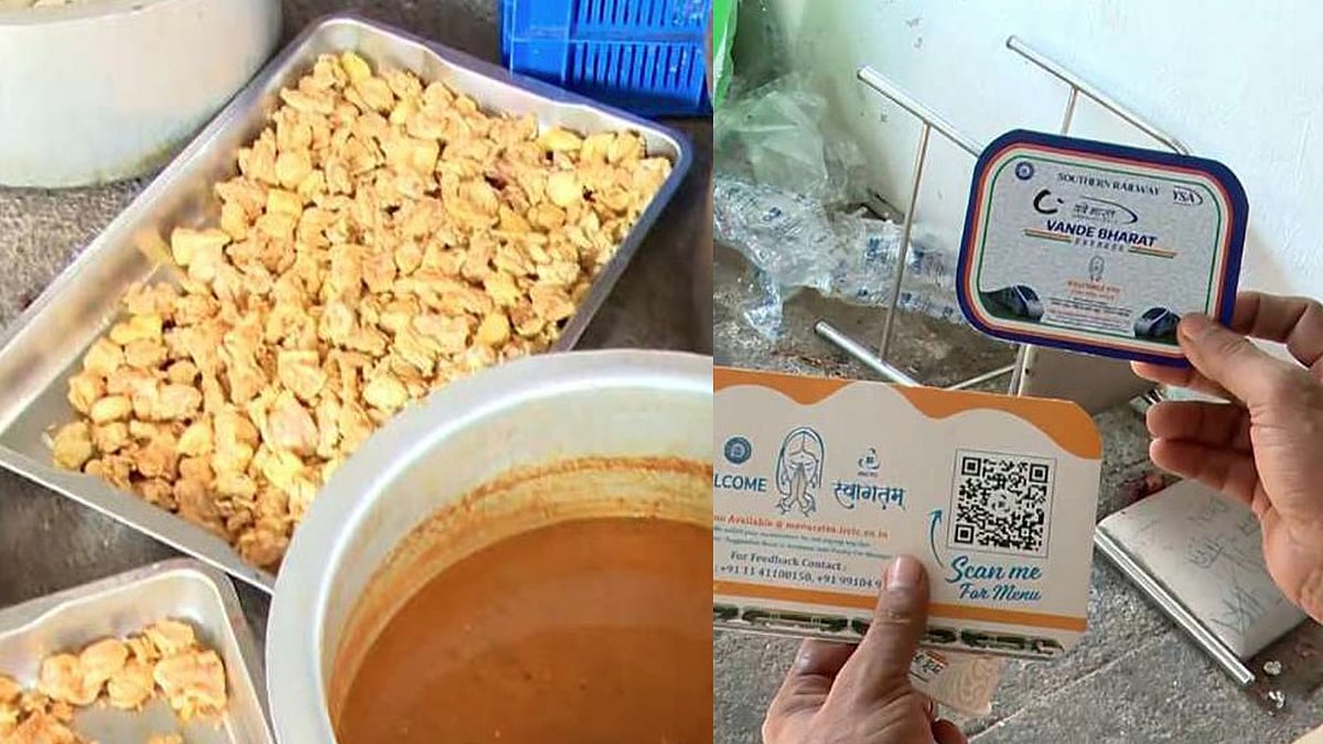 പഴകിയ മുട്ട, സാമ്പാര്‍, ചപ്പാത്തി... വന്ദേഭാരതില്‍ വിതരണം ചെയ്യാന്‍ തയാറാക്കിയ പഴകിയ ഭക്ഷണം പിടികൂടി