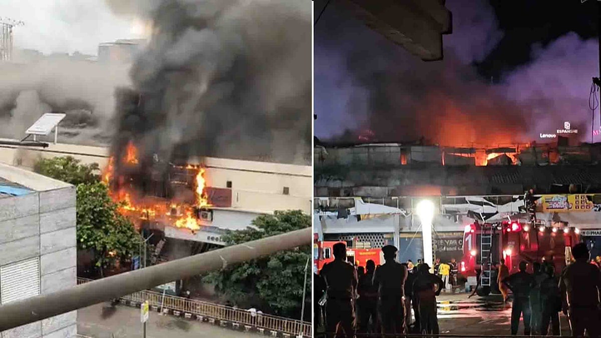 നഗരമധ്യത്തില്‍ കത്തിയമര്‍ന്ന് തുണി ഗോഡൗണ്‍, തീ നിയന്ത്രണ വിധേയമായത് അഞ്ച് മണിക്കൂറിന് ശേഷം, റിപ്പോർട്ട് തേടി സർക്കാർ 