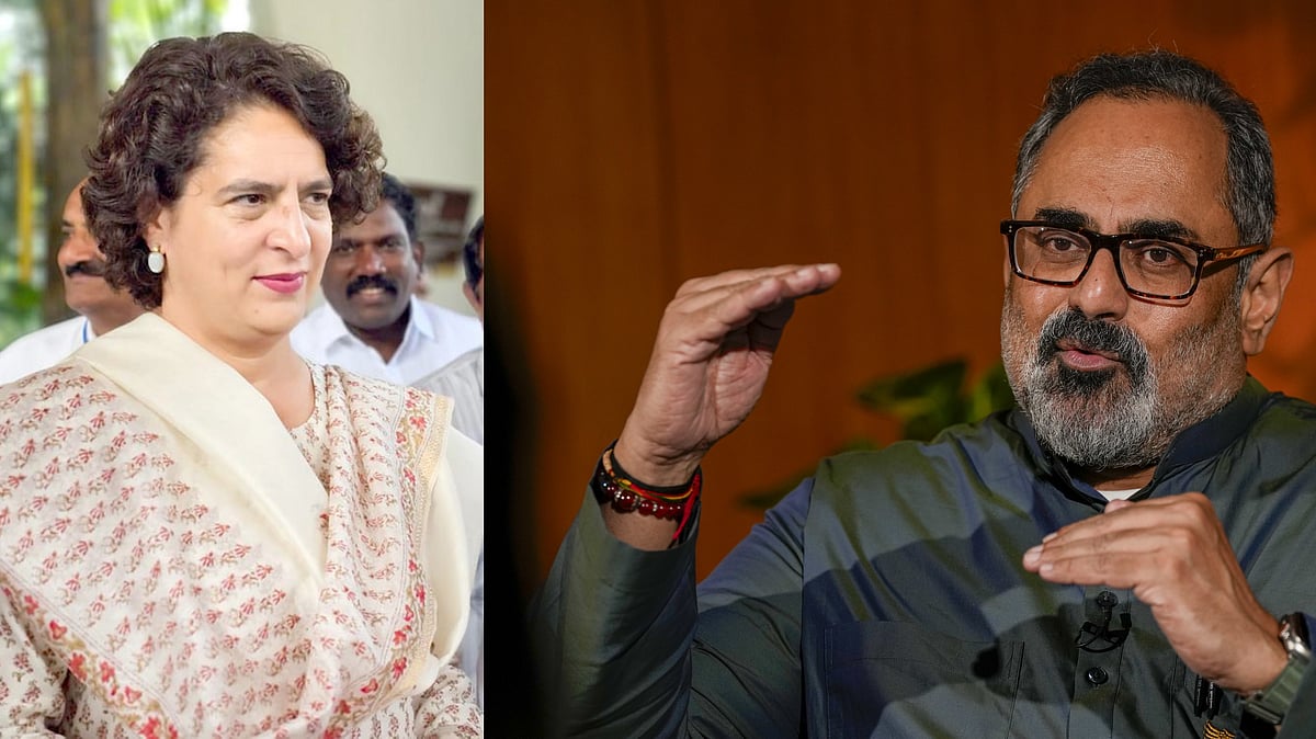 "പ്രവാസി" എം പി നിലമ്പൂരിനെ കുറിച്ചും ജമാഅത്തെ ഇസ്ലാമിസഖ്യത്തെ കുറിച്ചും മിണ്ടുന്നില്ല; ഗാസയെ കുറിച്ച് ആധികാരികതയോടെ സംസാരിക്കുന്നു, പ്രിയങ്കാ ഗാന്ധിക്കെതിരെ രാജീവ് ചന്ദ്രശേഖർ