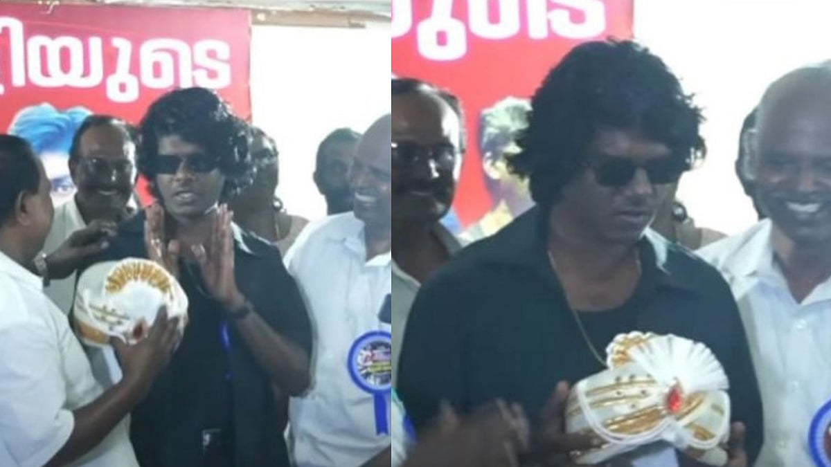 'തലപ്പാവ് അണിയിക്കേണ്ട, കൈയില്‍ പിടിച്ചോളാം'; അയ്യങ്കാളി പരിപാടിയില്‍ വേടന്‍