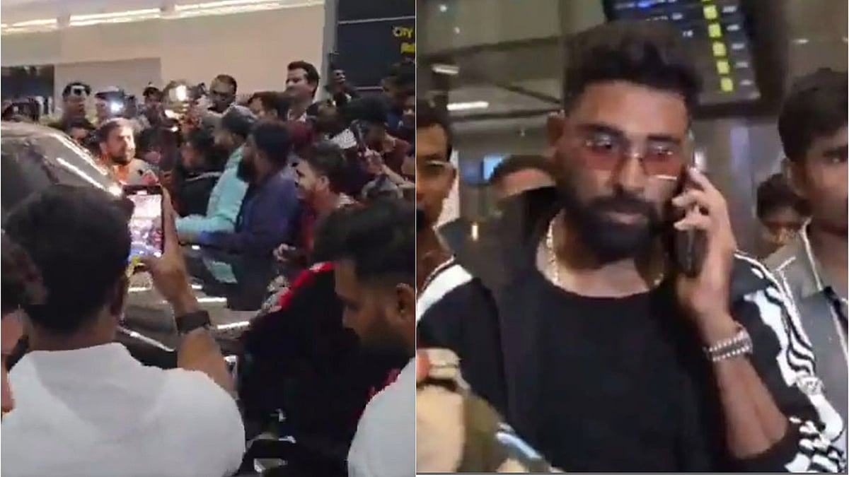 ജന്മനാട്ടില്‍ താരമായി സിറാജ്, വന്‍ സ്വീകരണം; എയര്‍പോര്‍ട്ടില്‍ സെല്‍ഫിയെടുക്കാനും ഓട്ടോഗ്രാഫിനും തിരക്ക്, വിഡിയോ