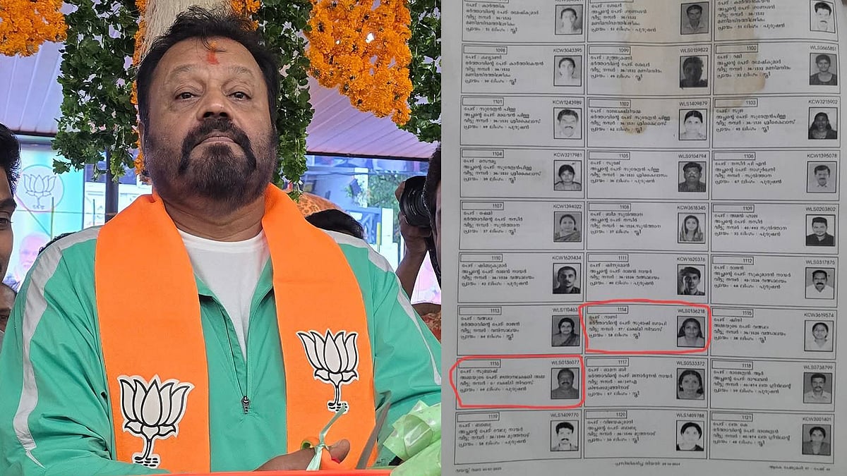 സുരേഷ് ​ഗോപിയുടെ സഹോദരനും ഭാര്യയ്ക്കും ഇരട്ട വോട്ടു മാത്രമല്ല, രണ്ട് തിരിച്ചറിയൽ കാർഡും; ക്രിമിനൽ കുറ്റമെന്ന് അനിൽ അക്കര