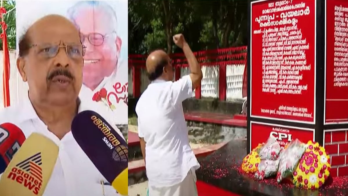 പി കൃഷ്ണപിള്ള അനുസ്മരണ പരിപാടിക്ക് ക്ഷണിച്ചില്ല; ഒറ്റയ്ക്ക് വലിയ ചുടുകാട്ടിലെത്തി ജി സുധാകരന്‍, അതൃപ്തി