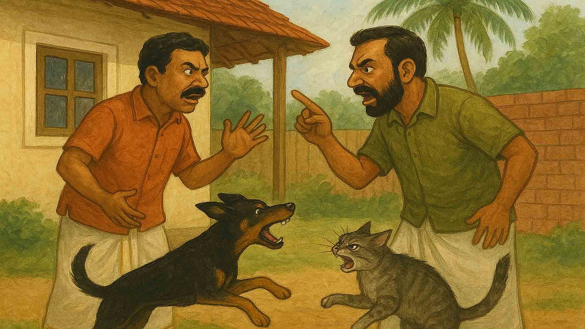 വളര്‍ത്തു പൂച്ചയ്ക്ക് നേരെ  അയല്‍വാസിയുടെ നായ കുരച്ചു ചാടി; തര്‍ക്കം, കത്തിക്കുത്ത്, ഒരാള്‍ അറസ്റ്റില്‍ 