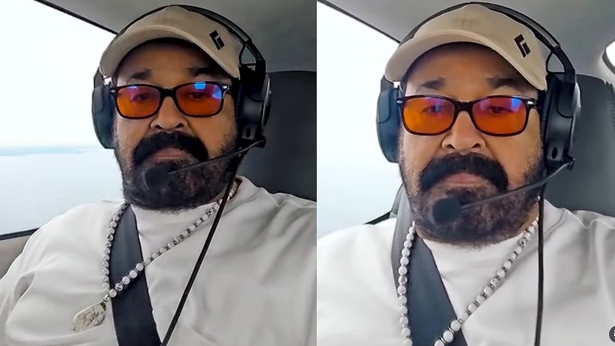 'ഹാട്രിക് ഹിറ്റ്‌ അടിച്ചല്ലേ, അടുത്ത ഹിറ്റ്‌ തൂക്കാൻ ഇങ്ങ് വന്നേക്കണം'; ആകാശയാത്രയുടെ വി‍ഡിയോ പങ്കുവച്ച് മോഹൻലാൽ