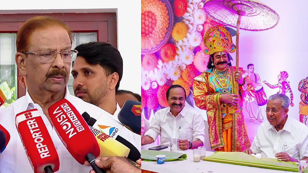 'ഞാനാണെങ്കില്‍ അങ്ങനെ ചെയ്യില്ല', മുഖ്യമന്ത്രിക്കൊപ്പം ഓണസദ്യ കഴിച്ച സതീശനെ വിമര്‍ശിച്ച് കെ സുധാകരന്‍ 