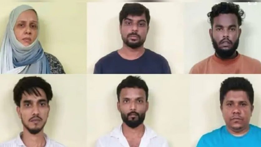 മലയാളി യുവാവിനെ ഹണിട്രാപ്പില്‍ കുടുക്കി പണം കവര്‍ന്നു; യുവതി ഉള്‍പ്പെടെ ആറുപ്രതികള്‍ അറസ്റ്റില്‍