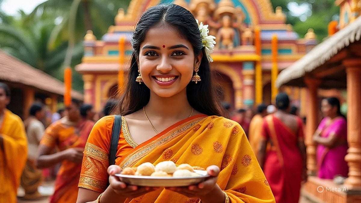 'തൃതീയ ചന്ദ്രഘണ്ടനെ ആരാധിക്കുന്നതിന്റെ ഓര്‍മ്മ, സൗന്ദര്യത്തിന്റെ മൂര്‍ത്തീഭാവം'; നവരാത്രിയുടെ മൂന്നാം ദിനത്തിന്റെ നിറം ചാര  
