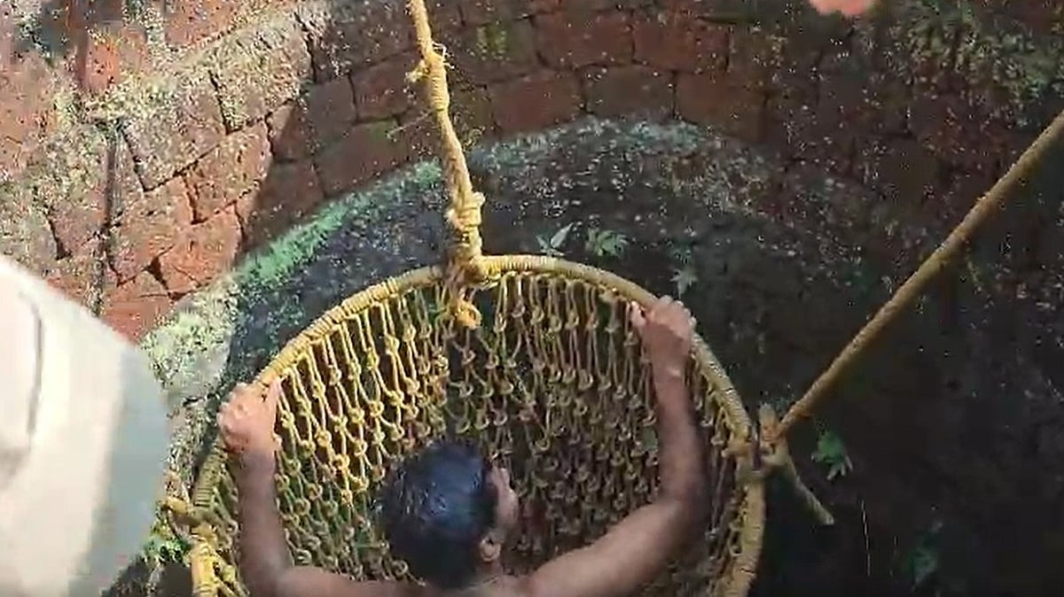 കിണറ്റില്‍ വീണ പൂച്ചയെ രക്ഷിക്കുന്നതിനിടെ യുവാവും വീണു; രക്ഷപ്പെടുത്തി അഗ്‌നിരക്ഷാ സേന