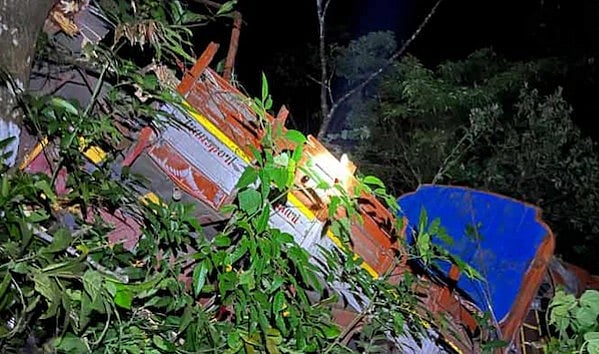 പാല്‍ച്ചുരത്തില്‍ ലോറി നൂറ് അടി താഴ്ചയിലേക്ക് മറിഞ്ഞു; ഡ്രൈവര്‍ മരിച്ചു; സഹായി ചാടി രക്ഷപ്പെട്ടു