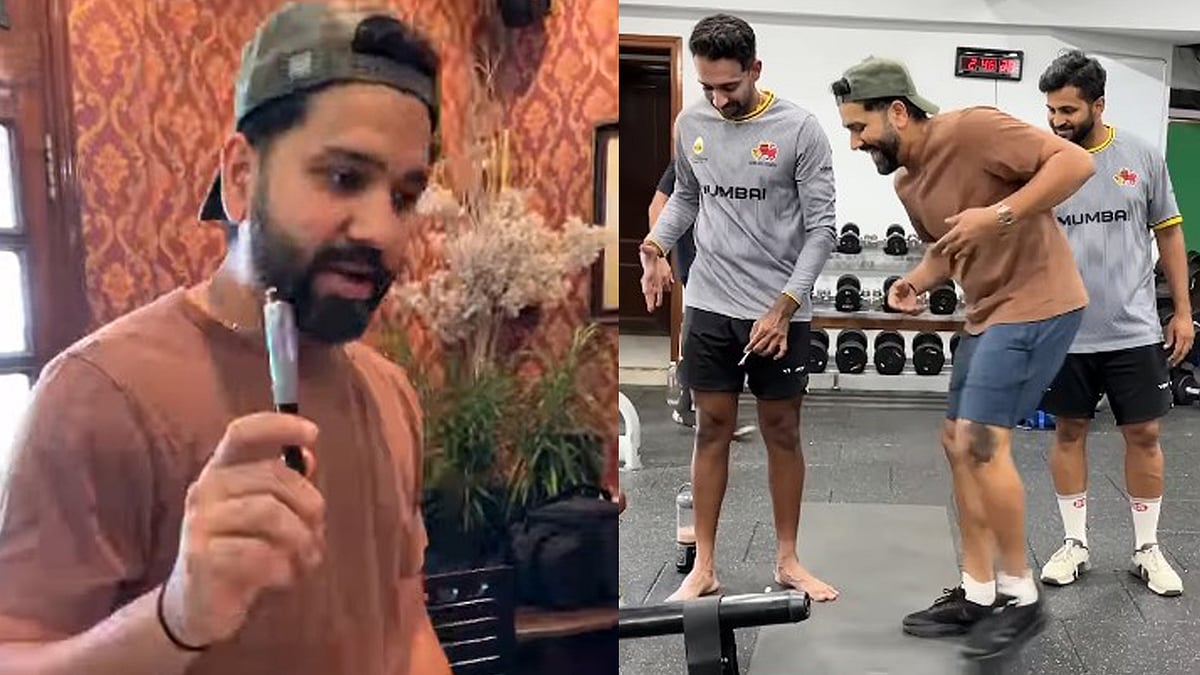 'എനിക്കറിയാം അതിന്റെ സൂത്രം'; പേന കൊടുത്ത് രോഹിത് ശര്‍മയുടെ 'ഷോക്കിങ് പ്രാങ്ക്'! (വിഡിയോ)