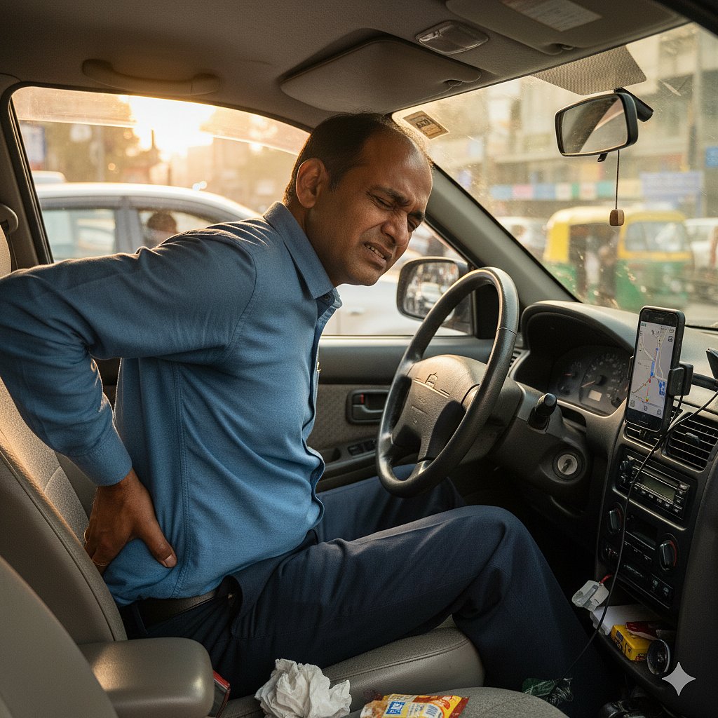 ഡ്രൈവിങ്ങിനിടെ നടുവേദന, കുറയ്ക്കാൻ ചില പൊടിക്കൈകൾ