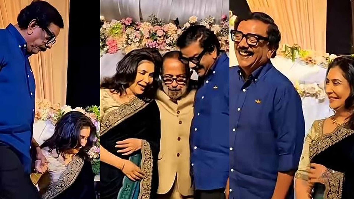 പ്രിയദര്‍ശന്റെ കൈ പിടിച്ച് ലിസി, വന്നതും ഒരേ കാറില്‍; ചേര്‍ത്തുനിര്‍ത്തി സിബി മലയില്‍, വിഡിയോ 