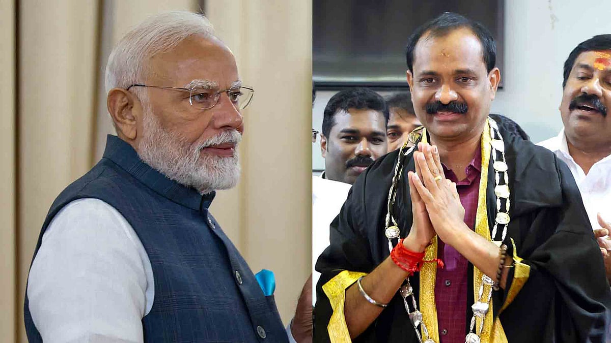 'വര്‍ഷങ്ങള്‍ നീണ്ട കഠിനാധ്വാനത്തിന്റെ ഫലം'; മേയര്‍ വിവി രാജേഷിനെ അഭിനന്ദിച്ച് പ്രധാനമന്ത്രി; ബിജെപി സംസ്ഥാന നേതൃത്വത്തിനും അനുമോദനം