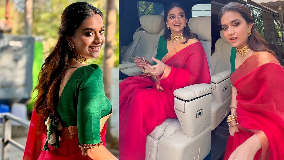 'എടാ പാപി, ഇത്രേം ഒരുങ്ങി വന്നപ്പോ പൂ കൊള്ളാമെന്നോ ?'; ആരാധകന്റെ കമന്റിന് കീർത്തിയുടെ മറുപടി വൈറൽ