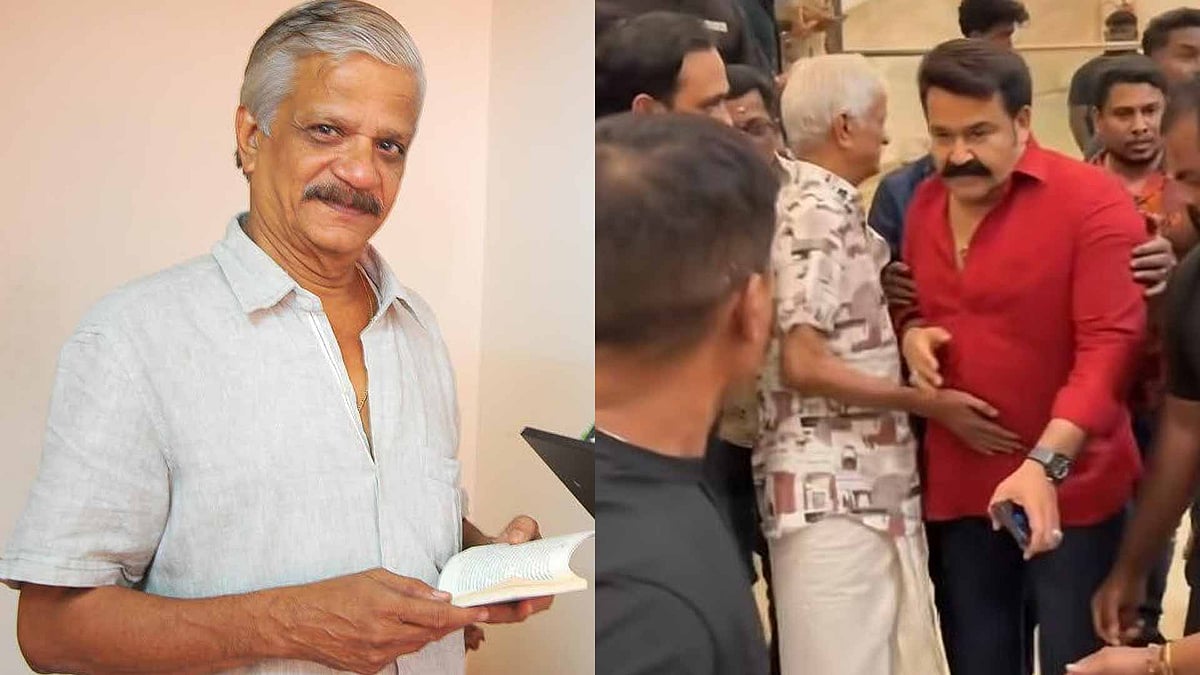 'മോഹന്‍ലാല്‍ തള്ളിമാറ്റിയിട്ടില്ല, സ്റ്റെപ്പ് ഇറങ്ങാന്‍ സഹായിക്കുകയായിരുന്നു'; റീച്ച് കൂട്ടാനുള്ള ശ്രമമെന്ന് എസ്എന്‍ സ്വാമി  