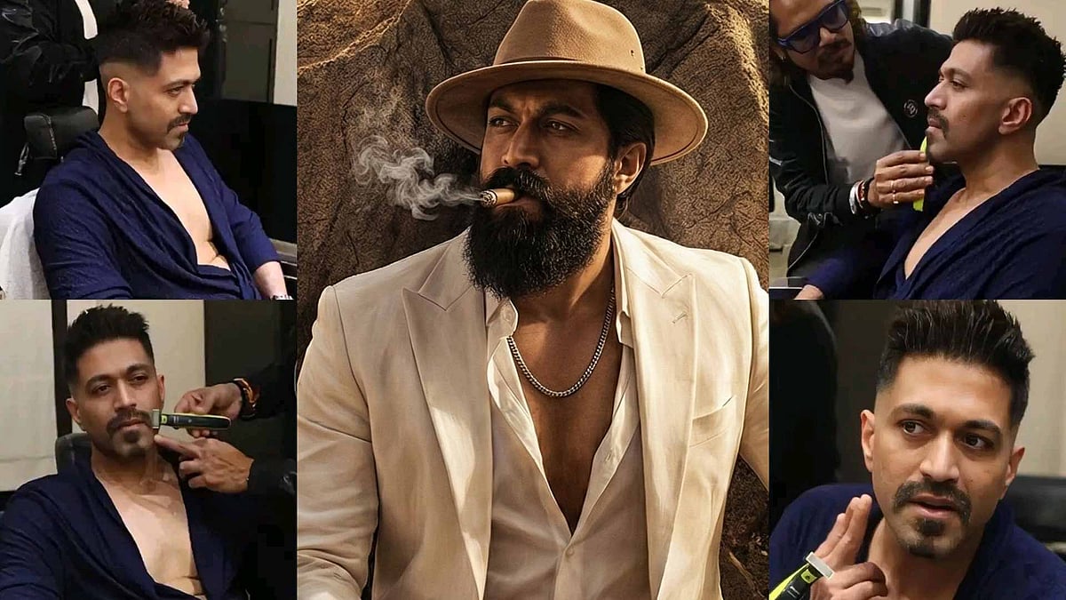 എഐ അല്ല, എട്ട് വര്‍ഷത്തിന് ശേഷം താടിയെടുത്ത് യാഷ്; 'റോക്കി ഭായ്' അങ്ങനെ 'പൂക്കി ഭായ്' ആയി, വിഡിയോ 