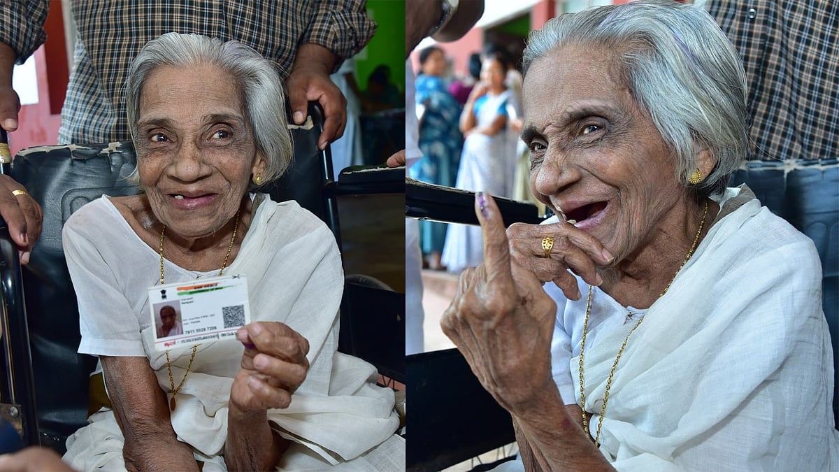 Kerala Election 2026:ആവേശം ഒട്ടും ചോരാതെ നാരായണി അമ്മ, ഇക്കുറിയും വോട്ടു ചെയ്യാന്‍ ബൂത്തിലെത്തി