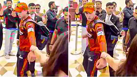 അഭിഷേകിനെ പിടിച്ചു വലിച്ച് ആരാധിക; അസ്വസ്ഥനായി താരം, സുരക്ഷാ വീഴ്ചയെന്ന് ആരാധകർ (വിഡിയോ)