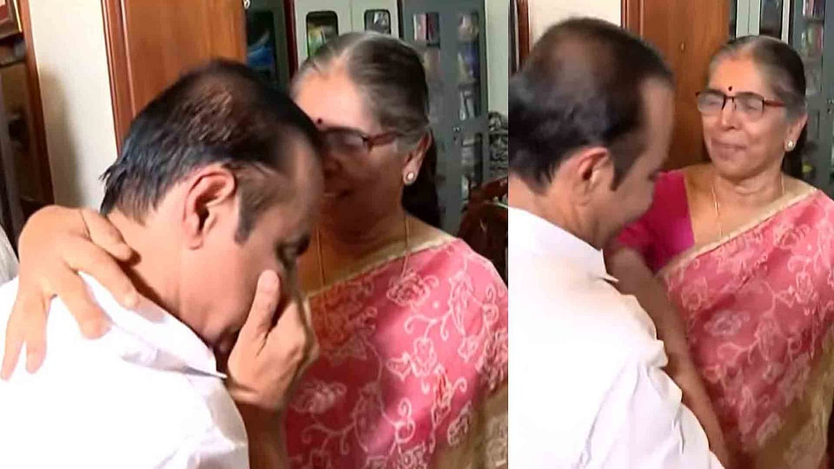 കണ്ണുനിറഞ്ഞ് വിതുമ്പി വി ഡി സതീശന്‍, ചേര്‍ത്തു പിടിച്ച് ആശ്വസിപ്പിച്ച് സുലേഖ; കാർത്തികേയന്റെ വീട്ടില്‍ വികാരനിര്‍ഭര നിമിഷങ്ങള്‍ ( വീഡിയോ)