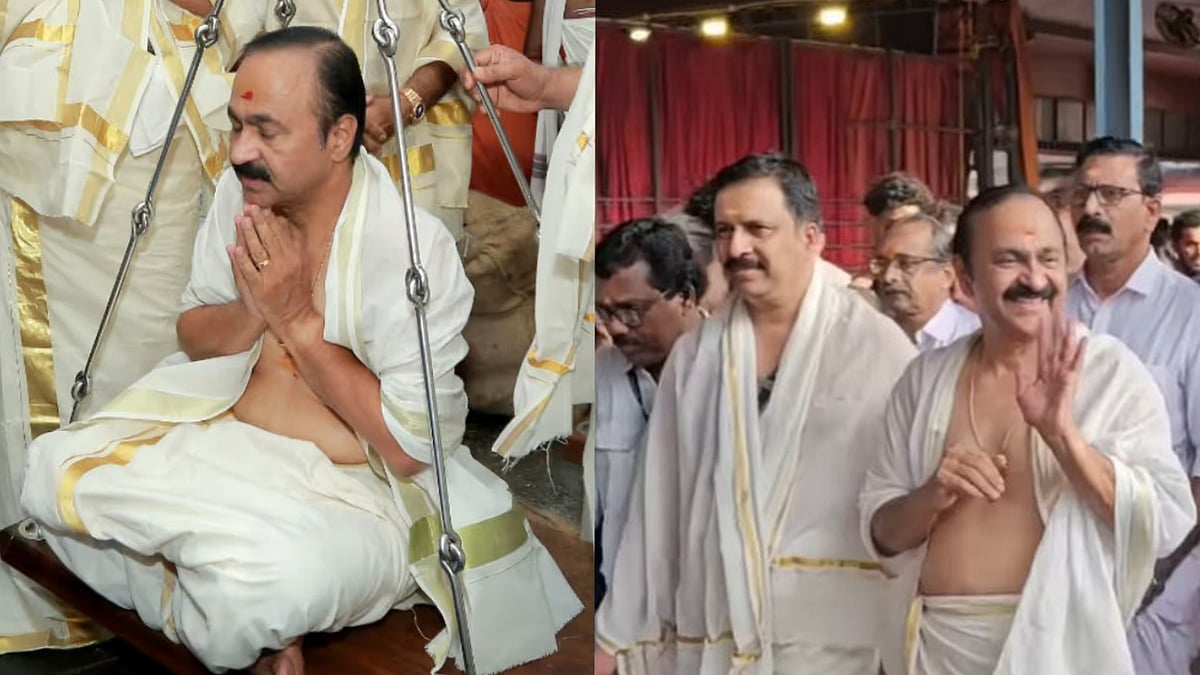 1000 രൂപയുടെ ടിക്കറ്റ് എടുത്താണ് തൊഴുതത്, കൂടെ നാലുപേര് മാത്രം, ഗുരുവായൂരില് ഒരു ഭക്തന്റെയും ദര്ശനം തടസ്സപ്പെടുത്തിയിട്ടില്ല; വി ഡി സതീശന്