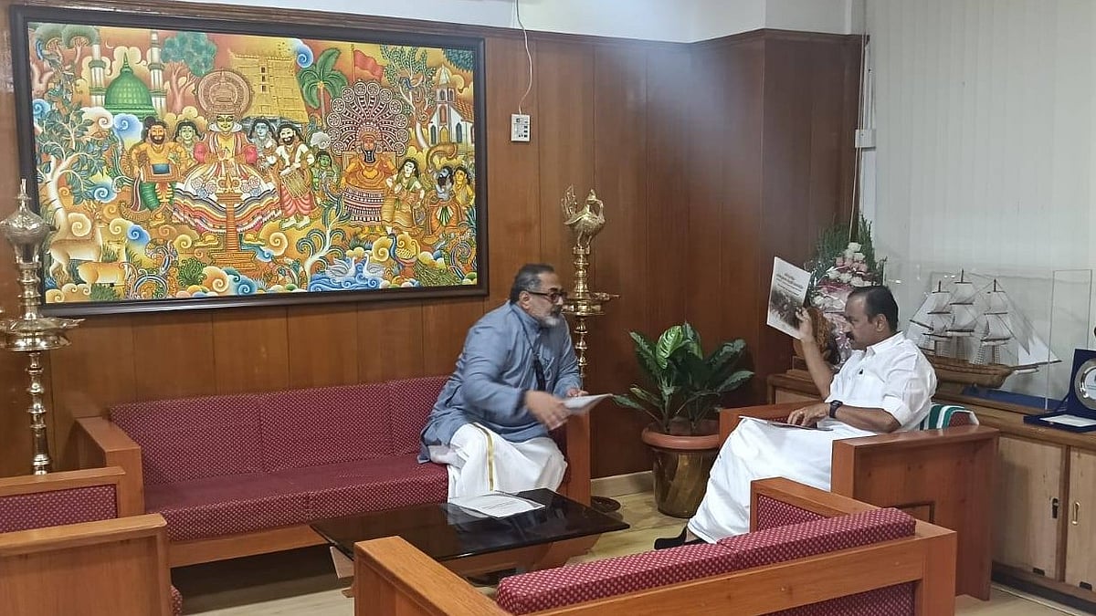 'മലയാളികളുടെ നന്മ ലക്ഷ്യം'; മുഖ്യമന്ത്രി വിഡി സതീശനുമായി കൂടിക്കാഴ്ച നടത്തി ബിജെപി സംസ്ഥാന അധ്യക്ഷൻ രാജീവ് ചന്ദ്രശേഖർ