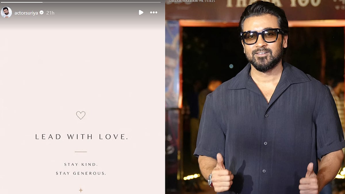 'സ്നേഹത്തോടെ നയിക്കുക...'; സൂര്യയുടെ കുറിപ്പ് ആരാധകർക്കുള്ള മറുപടിയോ ? ചർച്ചയായി ഇൻസ്റ്റ​ഗ്രാം സ്റ്റോറി