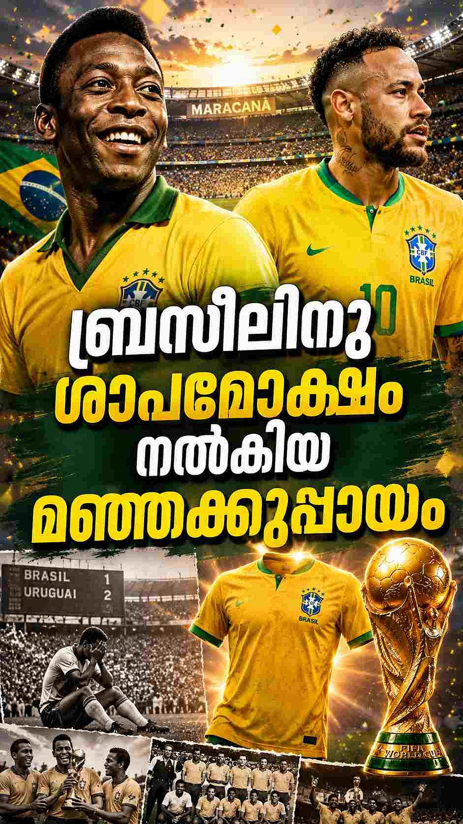 തോൽവിയിൽനിന്നുള്ള കാനറിപ്പടയുടെ പുനർജനനം | Brazil National Team Jersey 
