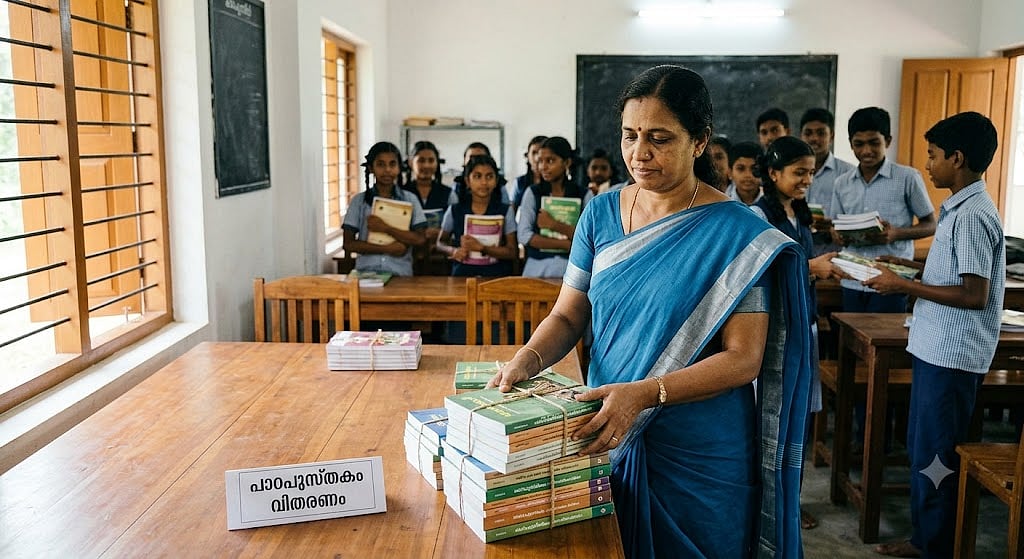പാഠപുസ്തക വിതരണം വൈകിയെന്ന് പരാതി; അധ്യാപികയെ സ്ഥലം മാറ്റി