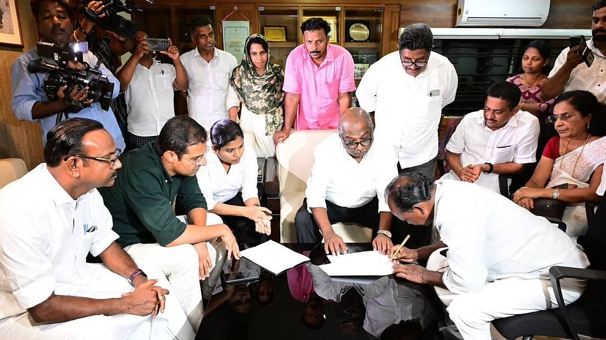 എല്ലാ കുടുംബങ്ങള്‍ക്കും 5 സെന്റ് വീതം, റോഡ്, 1000 ചതുരശ്ര അടി വീട് ; മലയിടംതുരുത്തില്‍ കരാര്‍