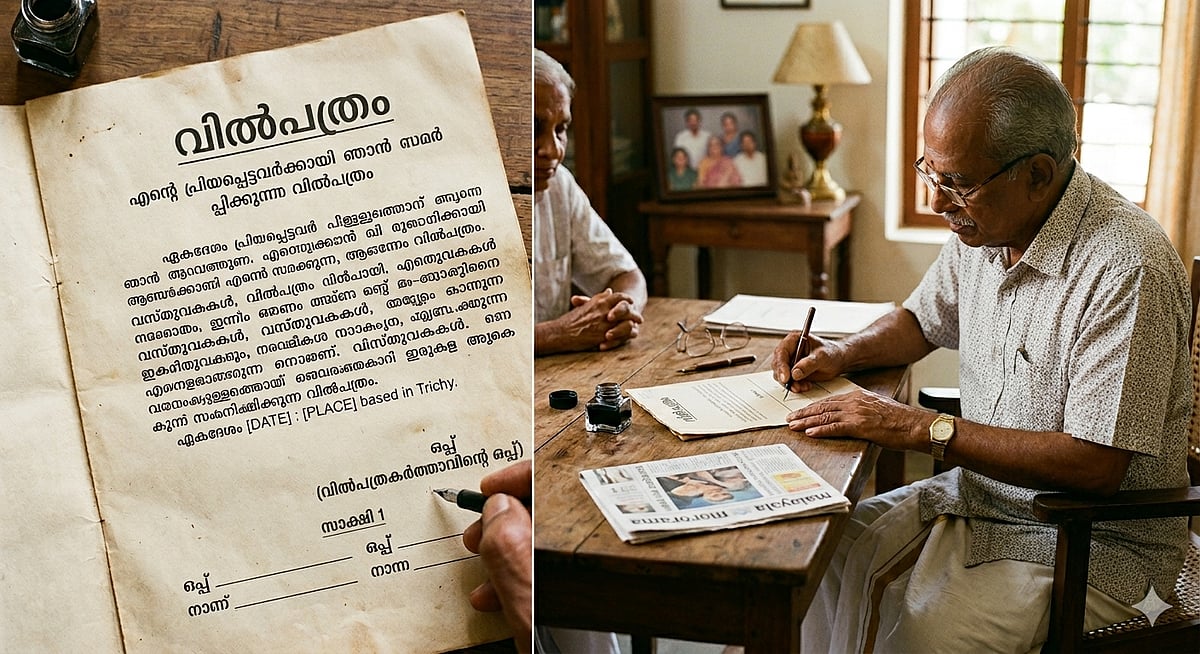 രജിസ്റ്റര്‍ ചെയ്യാത്ത വില്‍പ്പത്രത്തിന് സാധുതയുണ്ടോ? അറിയാം വിശദമായി