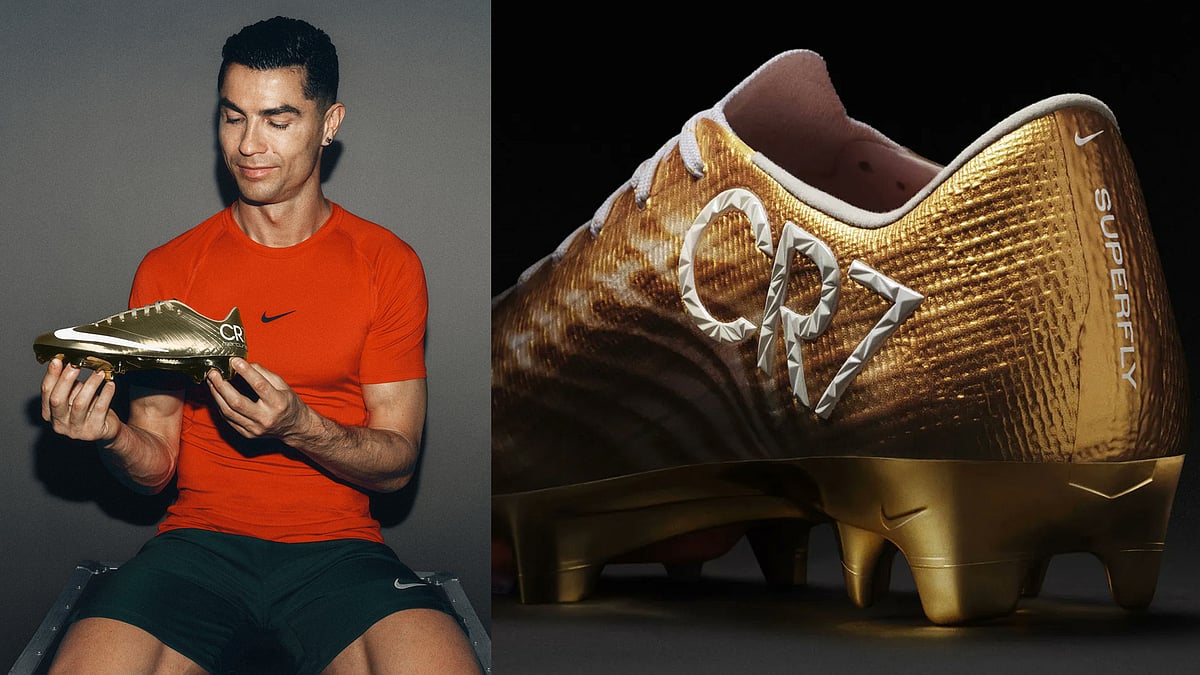 ​'ഗോളിൽ' റെക്കോർഡ്; 'CR 7'ന് നൈക്കിയുടെ ​'ഗോൾഡൻ ബൂട്ട്' ആദരം