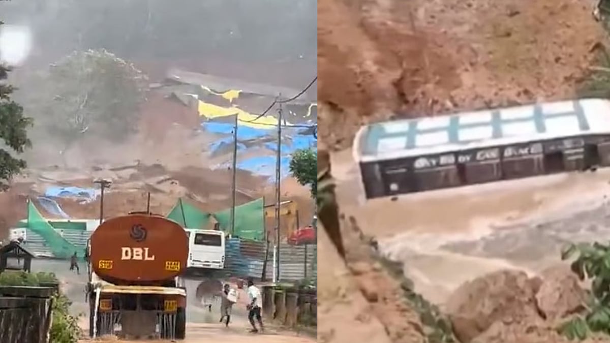 തൊഴിലാളികളുമായി എത്തിയ ബസ് ഒലിച്ചുപോയി; പള്ളിയും വീടും മണ്ണിനടിയില്‍; രക്ഷാപ്രവര്‍ത്തനം ദുഷ്‌കരം
