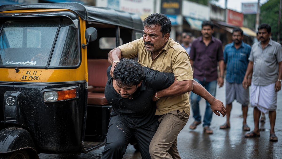 അയൽവാസിയെ വെട്ടിക്കൊന്ന പ്രതിയെ സാഹസികമായി പിടികൂടി ഓട്ടോ ഡ്രൈവർ; തെളിവെടുപ്പിനിടെ നാട്ടുകാരുടെ പ്രതിഷേധം