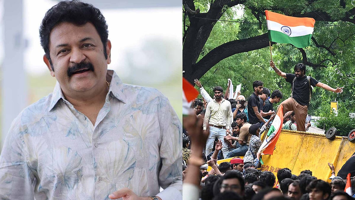 'കശ്മീരിലെ കല്ലേറ് നിര്‍ത്തി പിന്നെയാ ഡല്‍ഹി'; പ്രതിഷേധങ്ങള്‍ക്കിടെ കൃഷ്ണ കുമാര്‍; നിങ്ങള്‍ക്കും മക്കള്‍ ഉള്ളതല്ലേ എന്ന് വിമർശകർ 