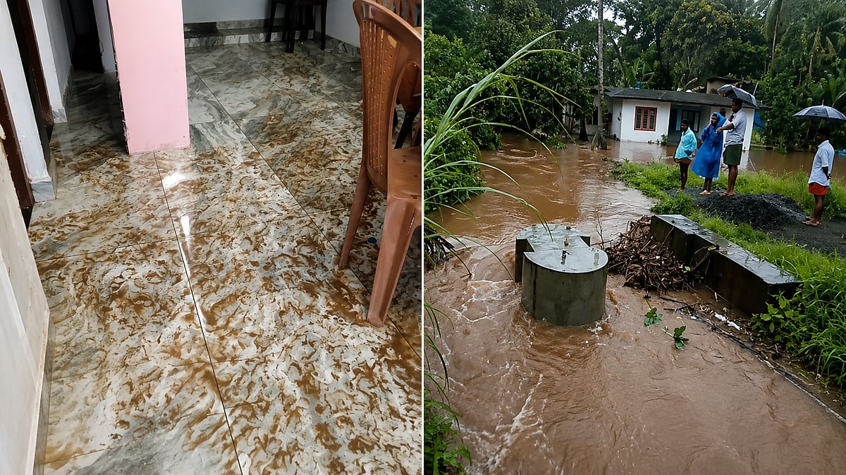 ഇടുക്കി കാമാക്ഷിയിൽ അശാസ്ത്രീയ ചെക്ക് ഡാം നിർമ്മാണം: വീടുകളിലും കൃഷിയിടങ്ങളിലും വെള്ളം കയറി; പ്രതിഷേധവുമായി നാട്ടുകാർ