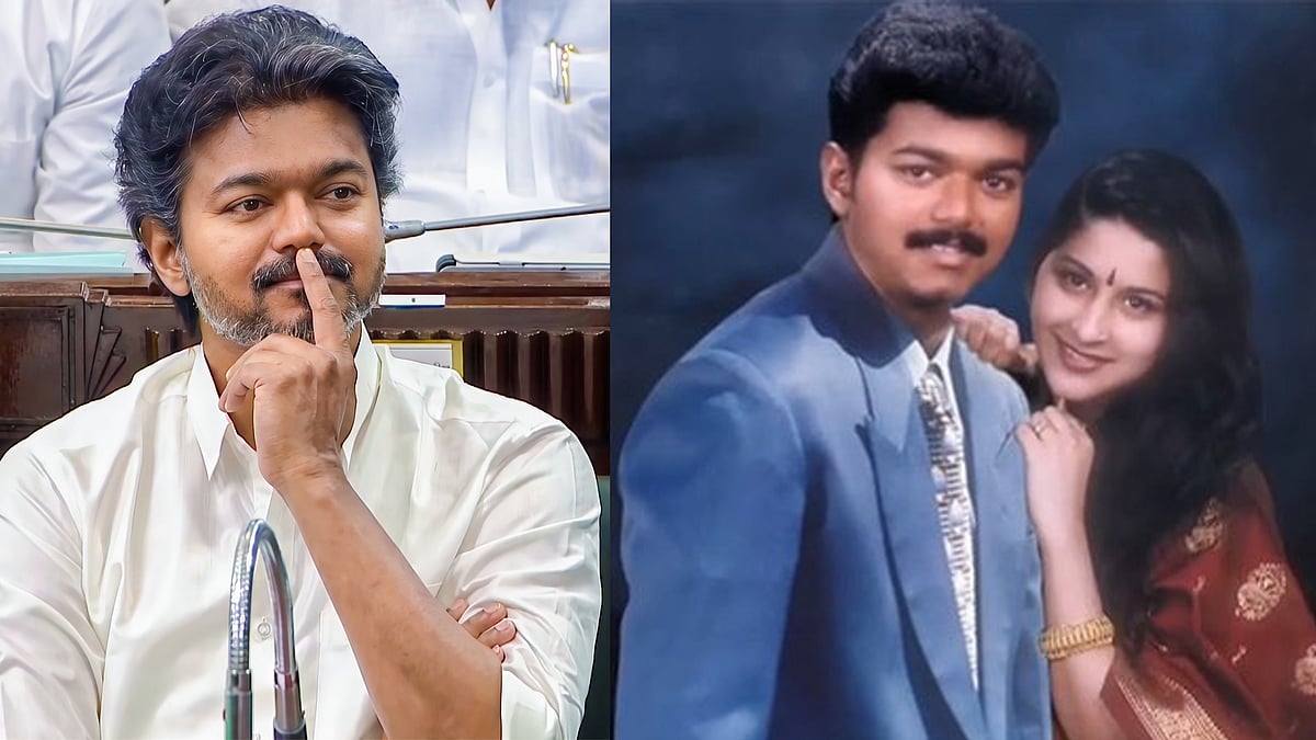 'കുടുംബം തന്നെ മുഖ്യം', സം​ഗീതയുടെ പിന്മാറ്റത്തിന് പിന്നിൽ വിജയ്‌യുടെ അമ്മ; സന്തോഷം പങ്കുവച്ച് ആരാധകരും