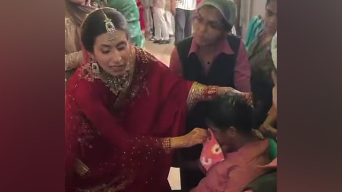 വിവാഹച്ചടങ്ങിനിടെ ഡോക്ടറുടെ കടമ നിര്‍വഹിച്ച് നവവധു; സോഷ്യല്‍ മീഡിയയില്‍ കൈയ്യടി 