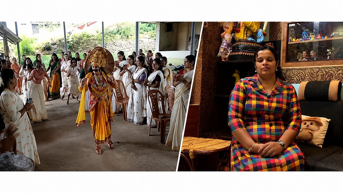 പുരുഷന്മാർക്ക് മടിയാണെങ്കിൽ വേണ്ട; വാടക മാവേലിയെ ഒഴിവാക്കി നഴ്‌സ് ജോയ്‌സ്;  തരംഗമായി പെൺമാവേലി |VIDEO