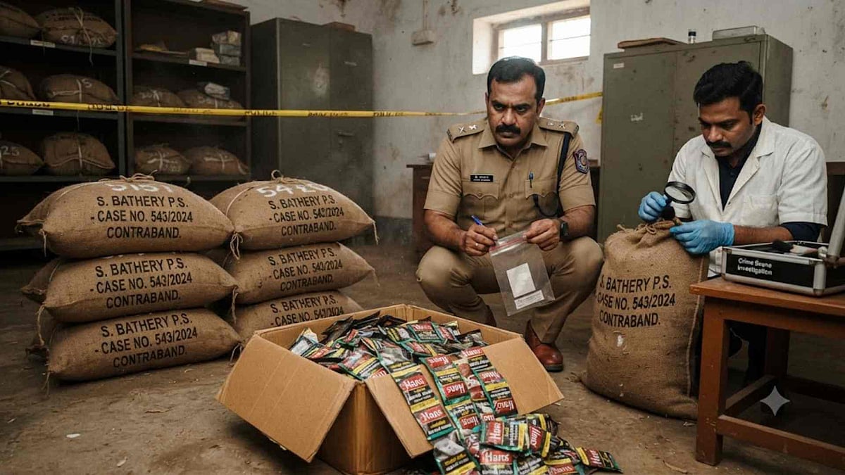 പൊലീസ് സ്റ്റേഷനില്‍ നിന്ന് മോഷ്ടിച്ച പുകയില ഉത്പന്നങ്ങള്‍ ക്വാര്‍ട്ടേഴ്സില്‍; കാണാതായത് ഏഴ് ചാക്ക് ഹാന്‍സ്
