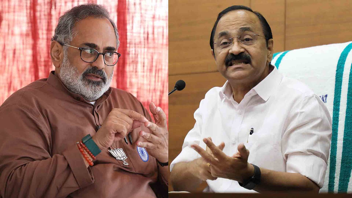 'മതേതരത്വം സംരക്ഷിക്കാന്‍ നില്‍ക്കുന്നവരാണെന്ന് നെഞ്ചില്‍ കൈവച്ച് പറയാമോ?'; രാജീവ് ചന്ദ്രശേഖറിനെതിരെ വി ഡി സതീശന്‍