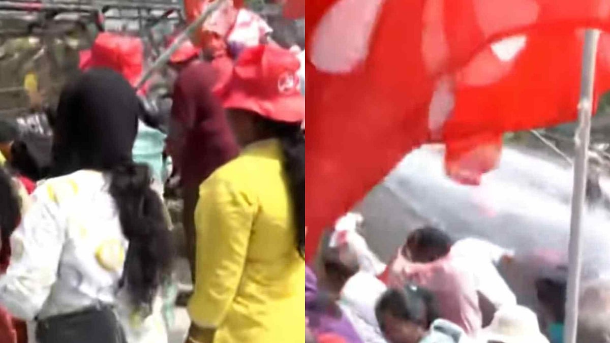നാട്ടികയിൽ പ്രതിഷേധം കടുപ്പിച്ച് രാഷ്ട്രീയ പാർട്ടികൾ, എൽഡിഎഫ്, യുഡിഎഫ് മാർച്ചിന് നേരെ ജലപീരങ്കി