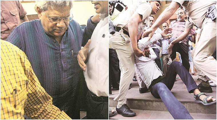 യെച്ചൂരിക്കെതിരായ സംഘ്പരിവാര്‍ ആക്രമണം മുദ്രാവാക്യം വിളിമാത്രമെന്ന് ഡല്‍ഹി പൊലീസ്