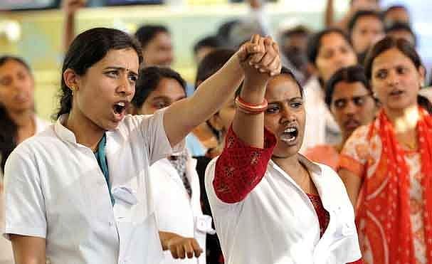 നഴ്‌സുമാരുടെ സമരത്തില്‍ നിലപാട് കടുപ്പിച്ച് സര്‍ക്കാര്‍; വേതന വിഷയത്തില്‍ ഇന്നുതന്നെ തീരുമാനമെടുക്കണമെന്ന് അന്ത്യശാസനം 