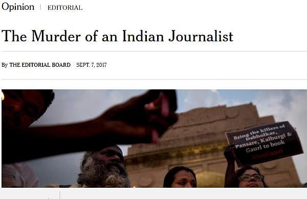ഇന്ത്യന്‍ ജനാധിപത്യം ഇരുണ്ട ദിനങ്ങളിലേക്കു നീങ്ങുന്നു: ന്യൂയോര്‍ക്ക് ടൈംസ്