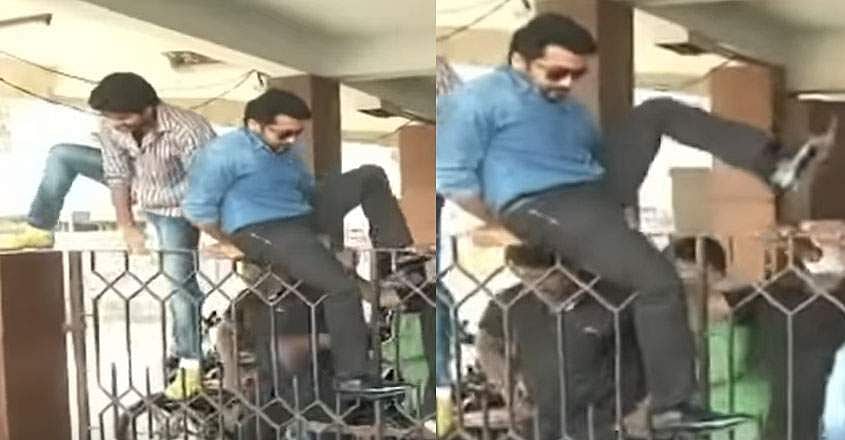 ആരാധകരെ ഭയന്ന് സൂര്യ ഗെയ്റ്റ് ചാടി ഓടി; പുതിയ സിനിമയുടെ പ്രചാരണത്തിനിടെയാണ് ആരാധകര്‍ താരത്തെ ഓടിച്ചത് 