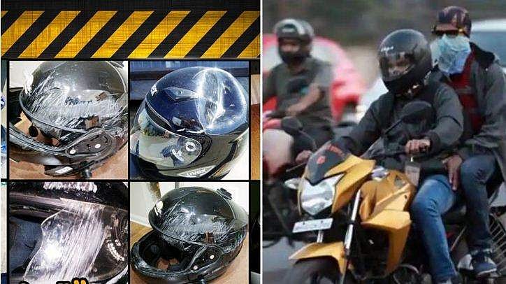 'ഭയം തല പോകുമെന്നല്ല, പിഴ അടയ്‌ക്കേണ്ടി വരുമെന്നാണ്'; ഹെല്‍മറ്റിന്റെ പ്രാധാന്യം ഓര്‍മിപ്പിച്ച് ട്രാഫിക് പൊലീസ്